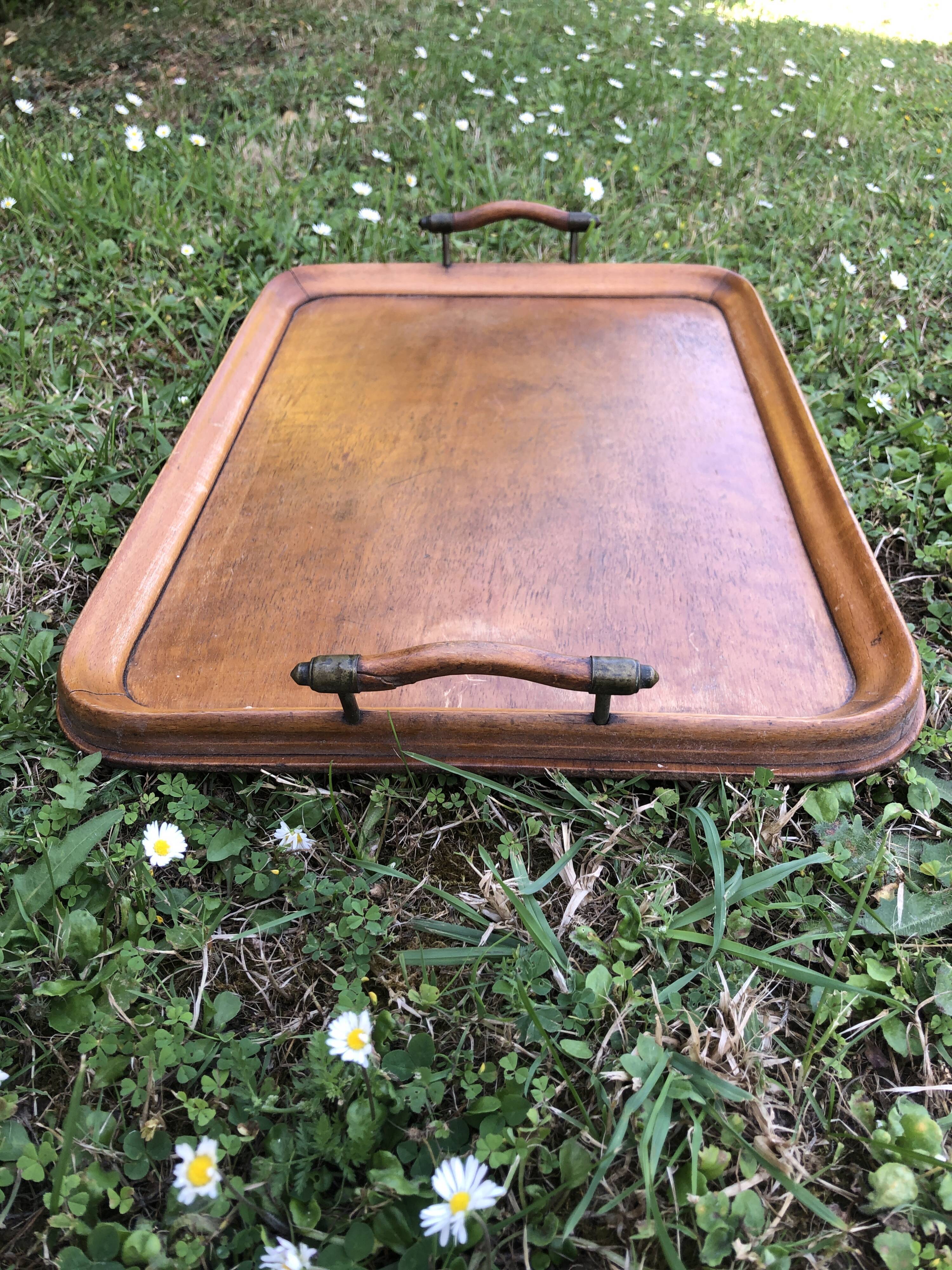 Wooden service tray 1960