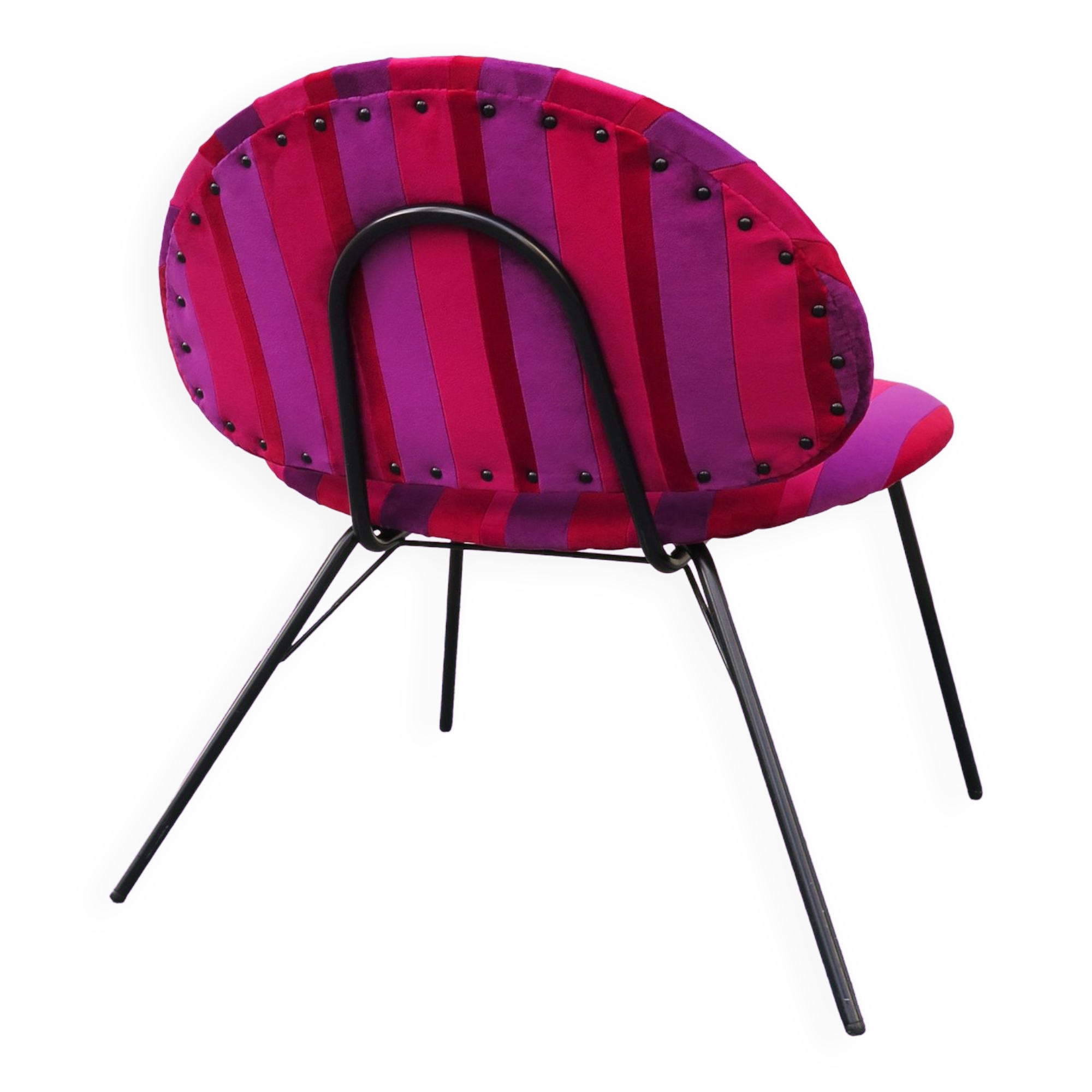 Fauteuil patchwork velours