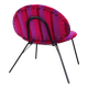 Fauteuil patchwork velours