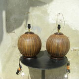 Paire de lampes vintage