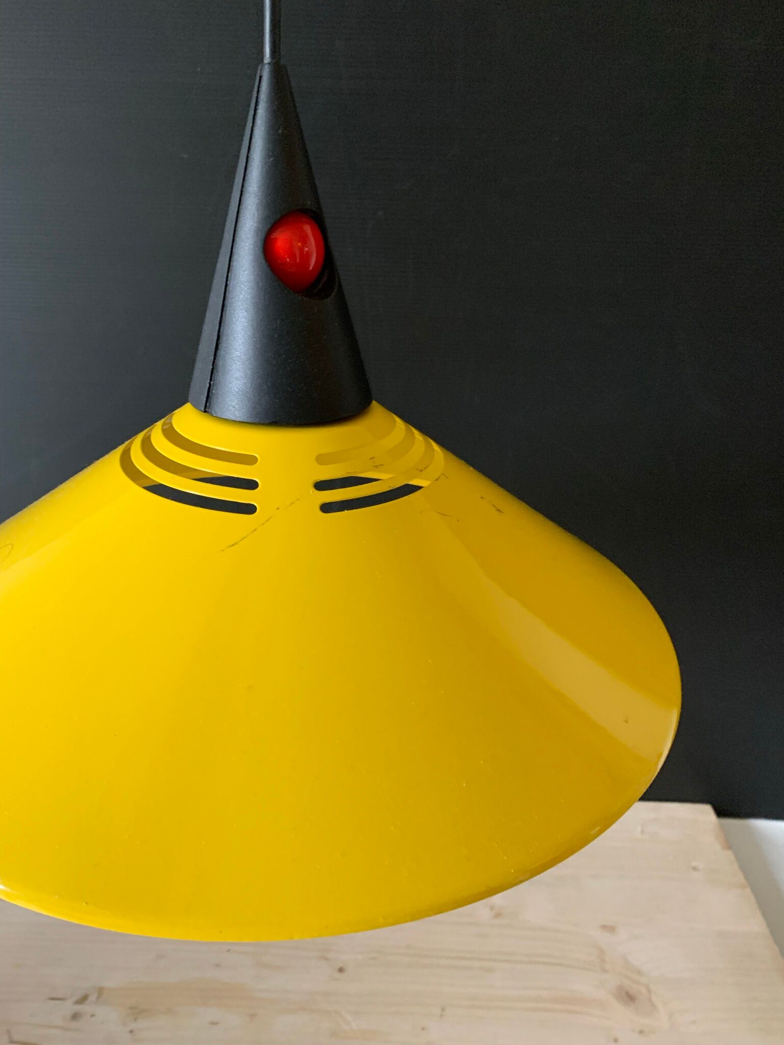 Vintage yellow pendant lamp