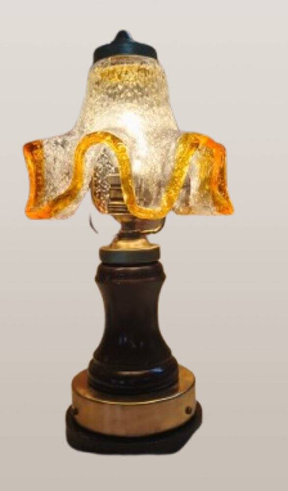 Mid-Century Murano glass table lamp by Mazzega, 1960s