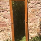 Beveled mirror oak frame