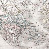 Carte ancienne de la Grèce ancienne - 1836