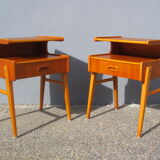 Pair of Scandinavian bedside tables
