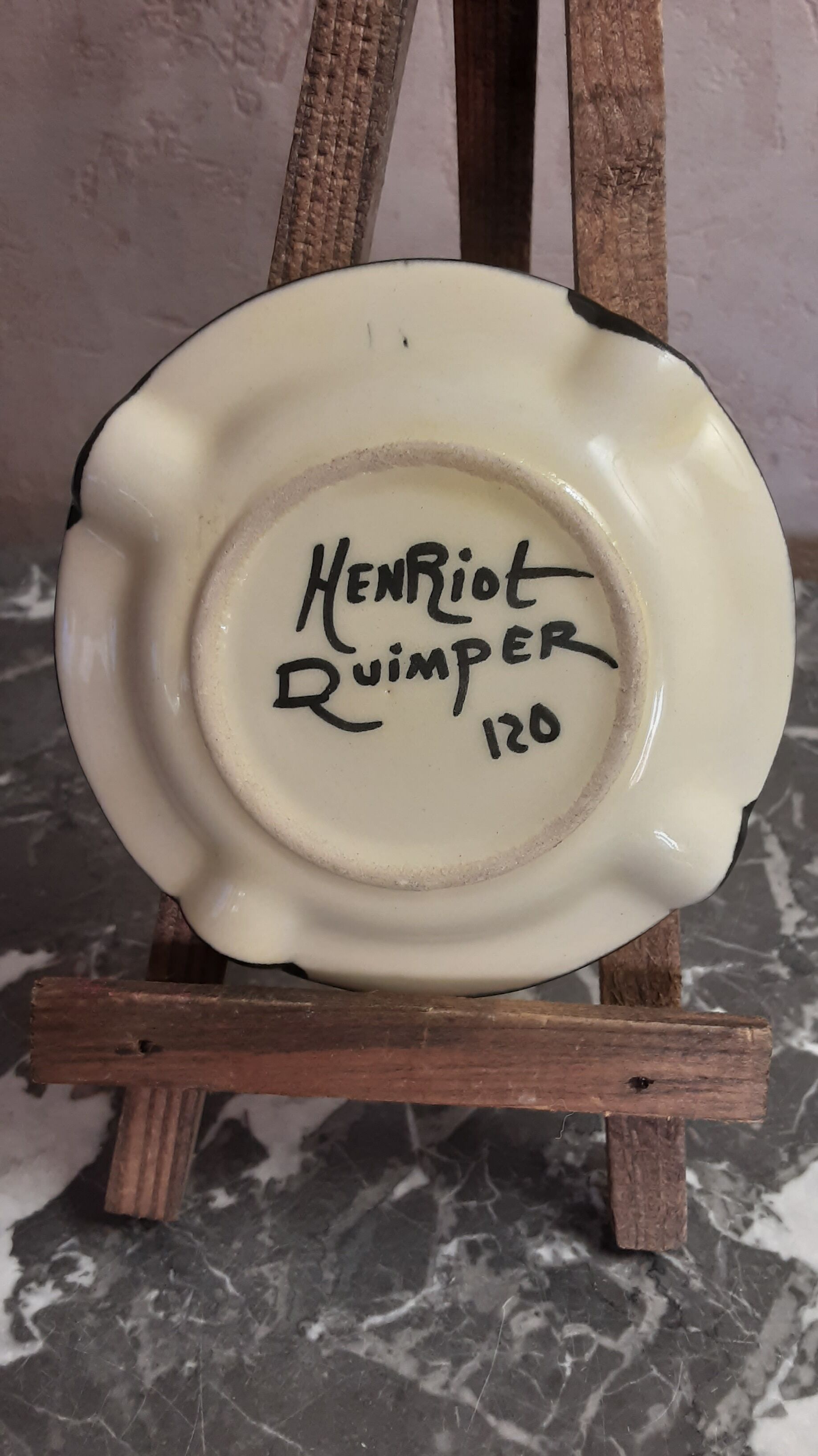 Ashtray ashtray Henriot Quimper 120