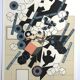 Lithographie originale d'Alain Le Yaouanc l'air 1978