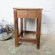 Wooden shoeshiner stool