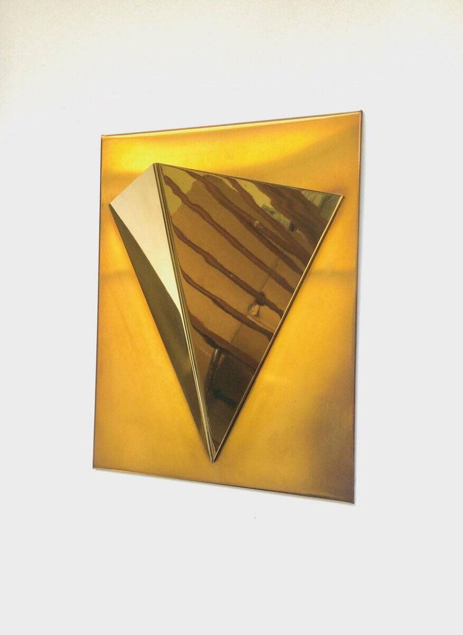 Postmodern Brass Wall Lamp Sconce from Liro, Belgium, 1980s