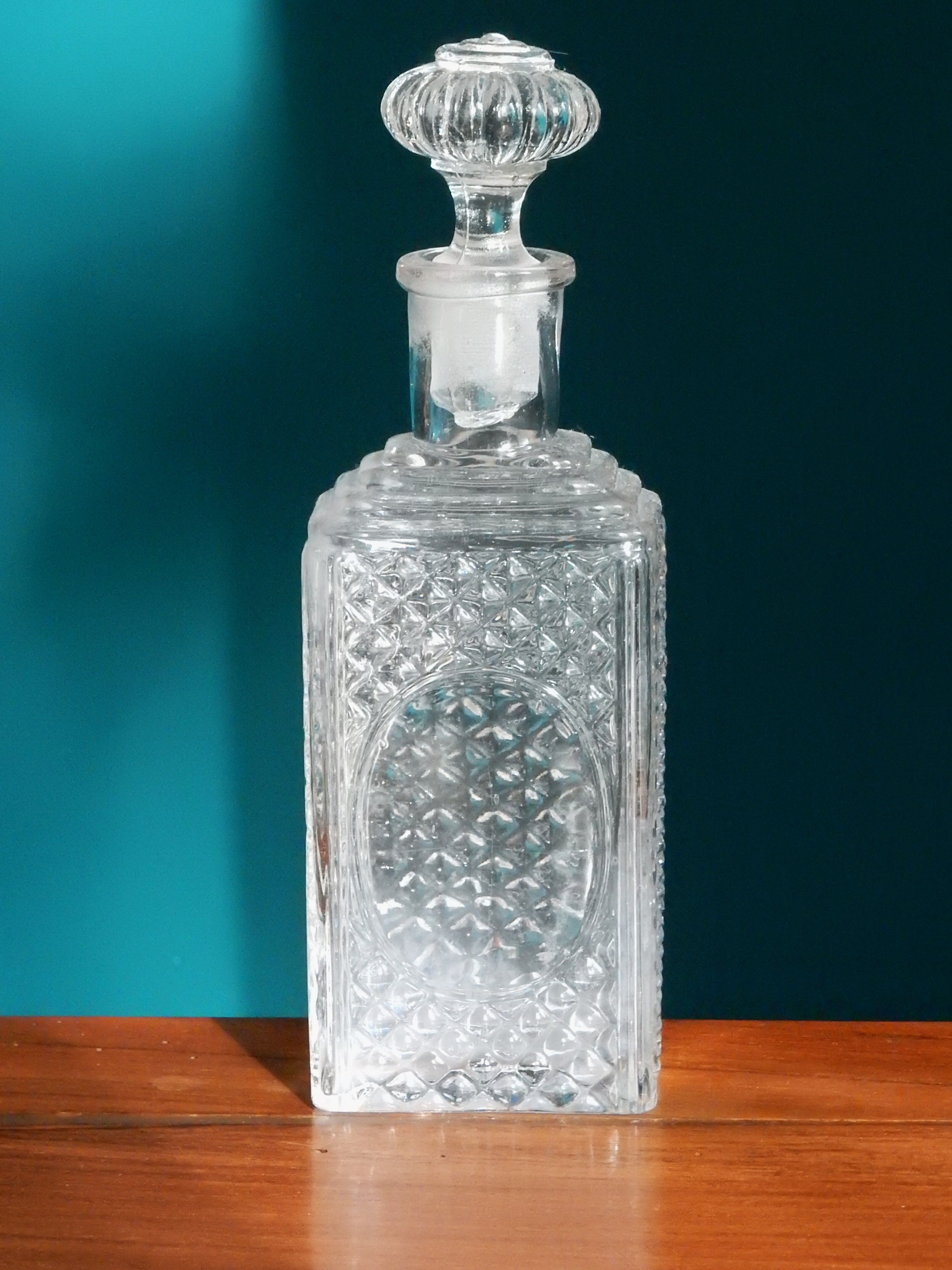 1960s vintage glass perfume bottle