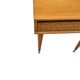 Oak and rattan bedside table