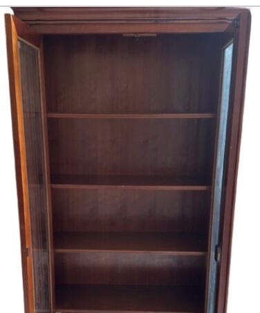 Solid cherry display cabinet