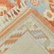 4x6 Oushak Light Blue & Beige Vintage Rug, 127x197Cm