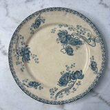 Plate dish iron earth Royat Sarreguemines