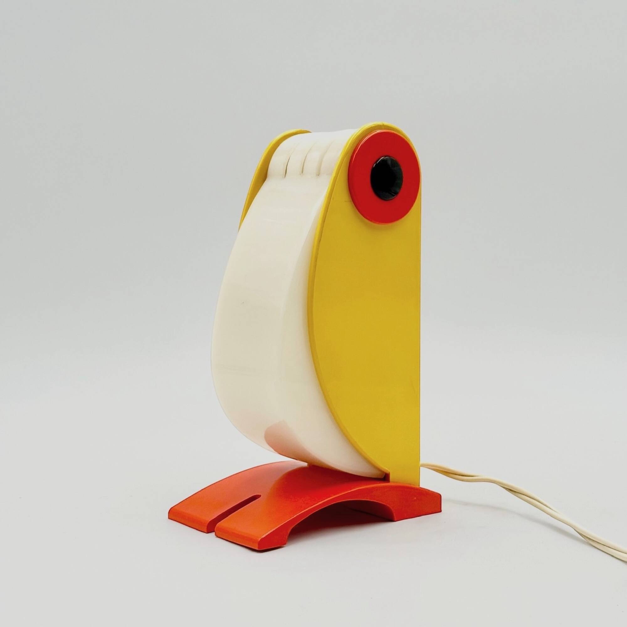 Lampe Toucan vintage années 70 design italien Enea Ferrari