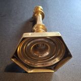 Solid bronze candlestick