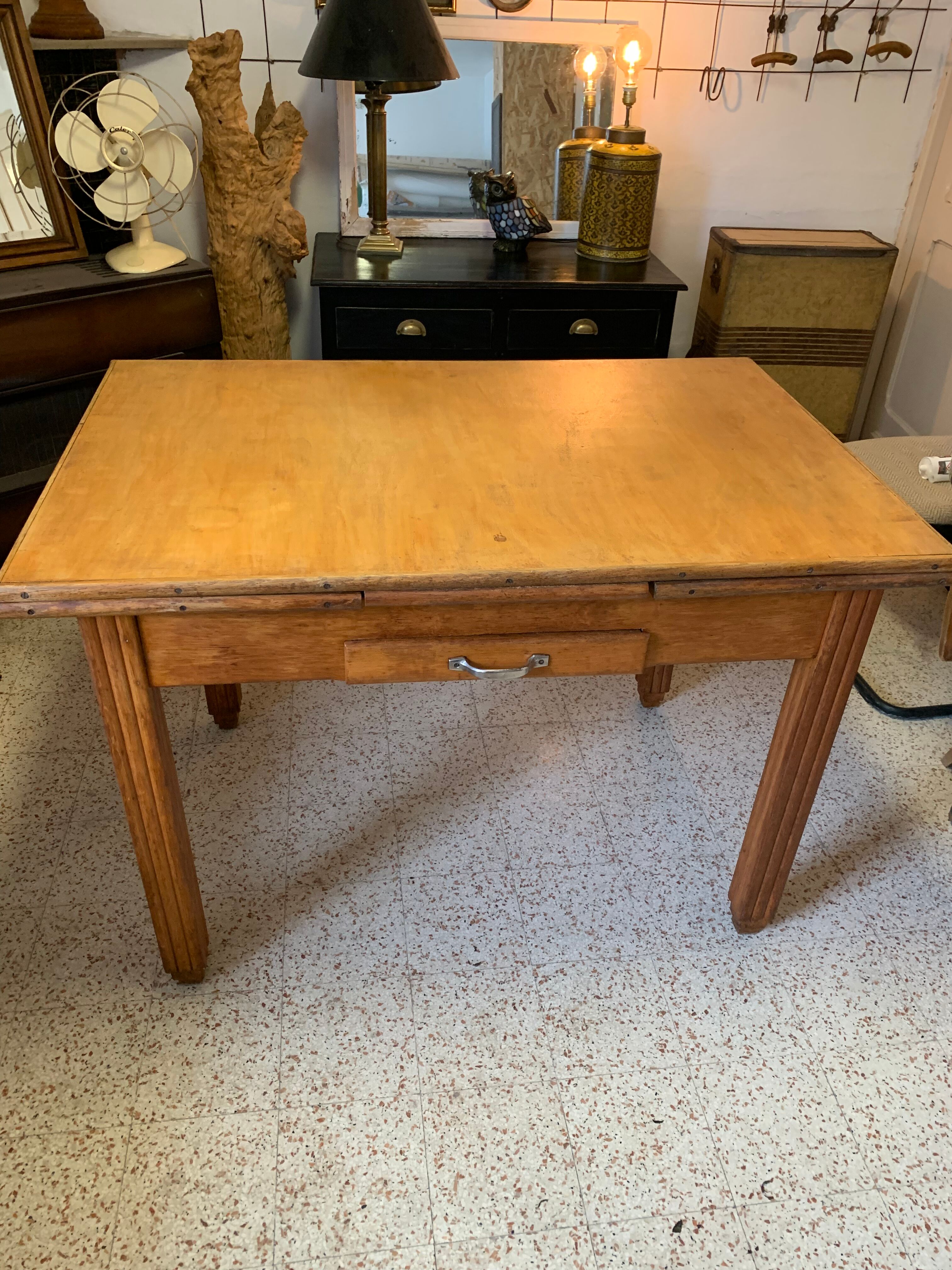 Living table wooden extension vintage