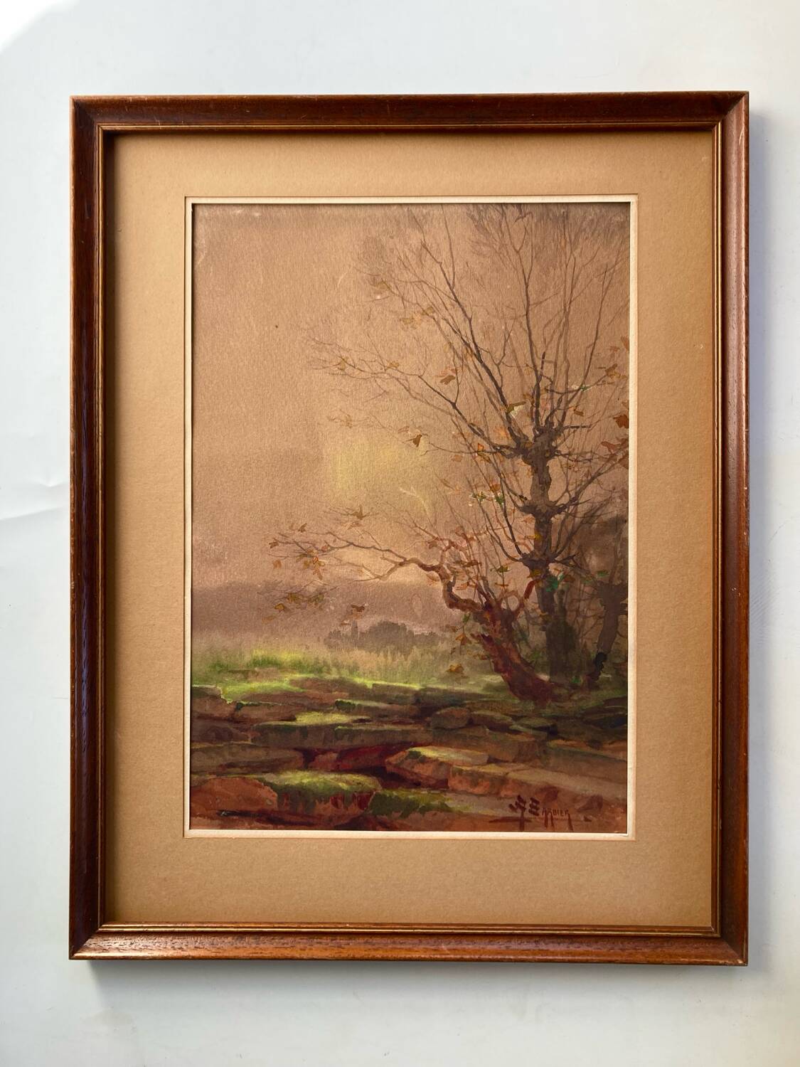 Watercolour Landscape by Antoine Barbier