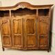 Magnificent two-body sideboard in carved walnut, Louis XV style.
