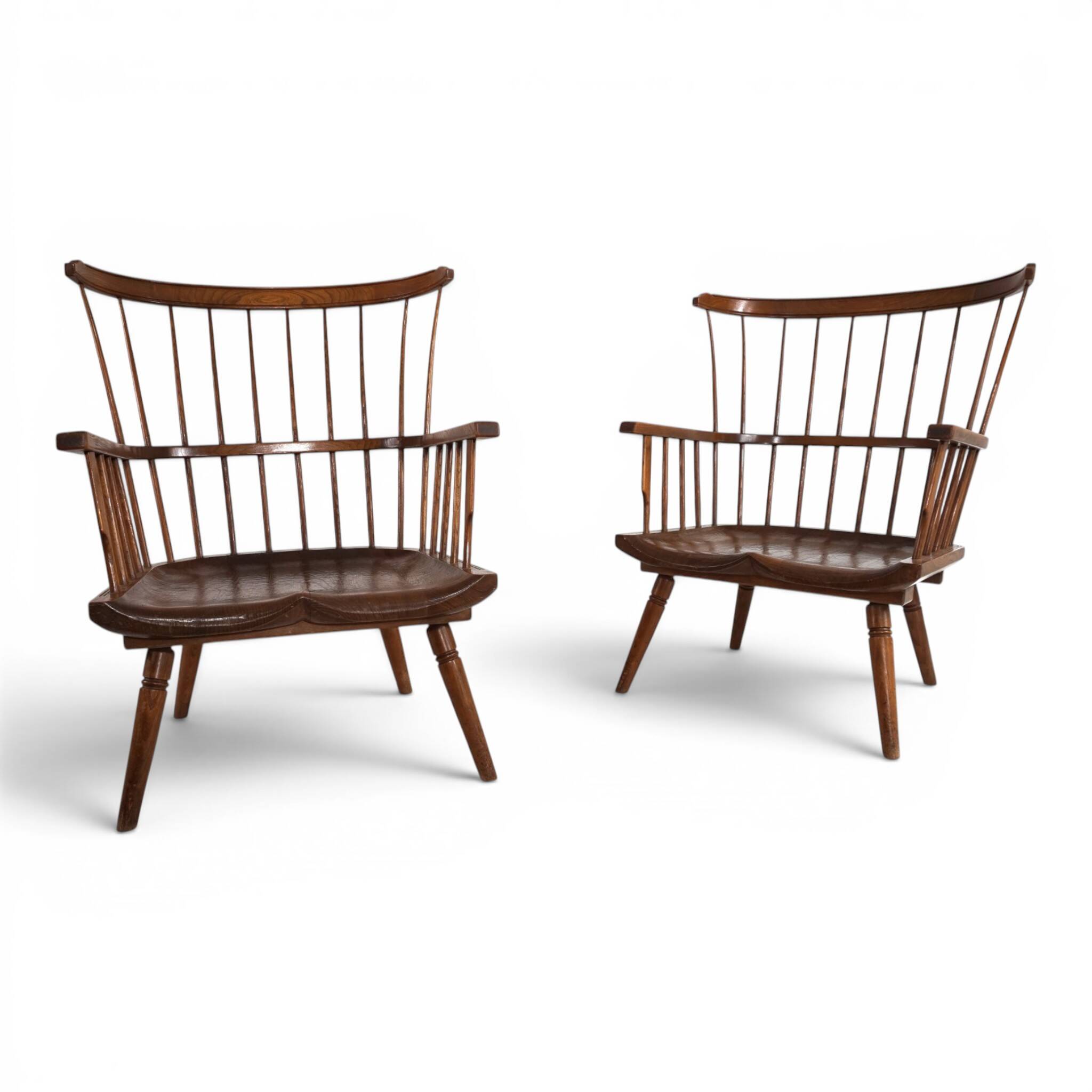 Paire de fauteuils lounge Windsor faits à la main, Angleterre, vers 1960