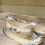 Sarreguemines iron clay sauceboat