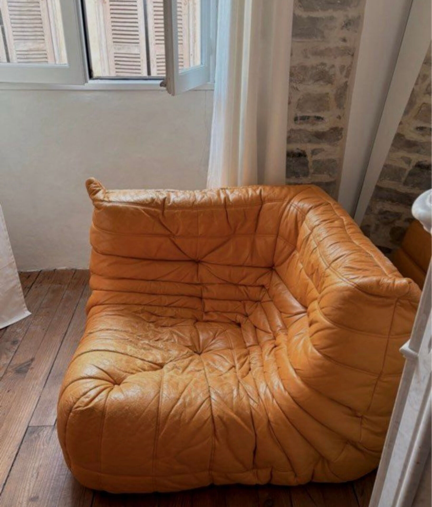 Togo Leather Corner by Ligne Roset