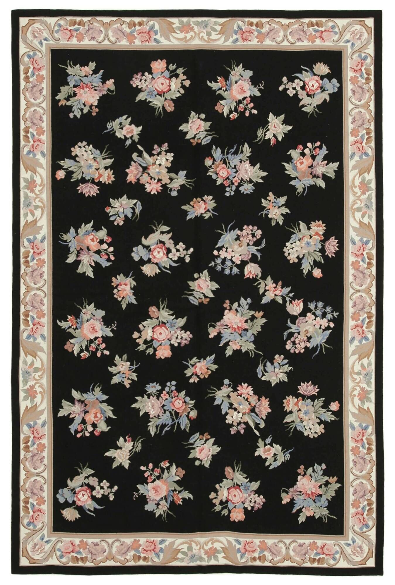 Handmade Vintage Flatweave Needlepoint Kilim 180 cm x 275 cm