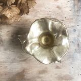 Brass flower candle holder