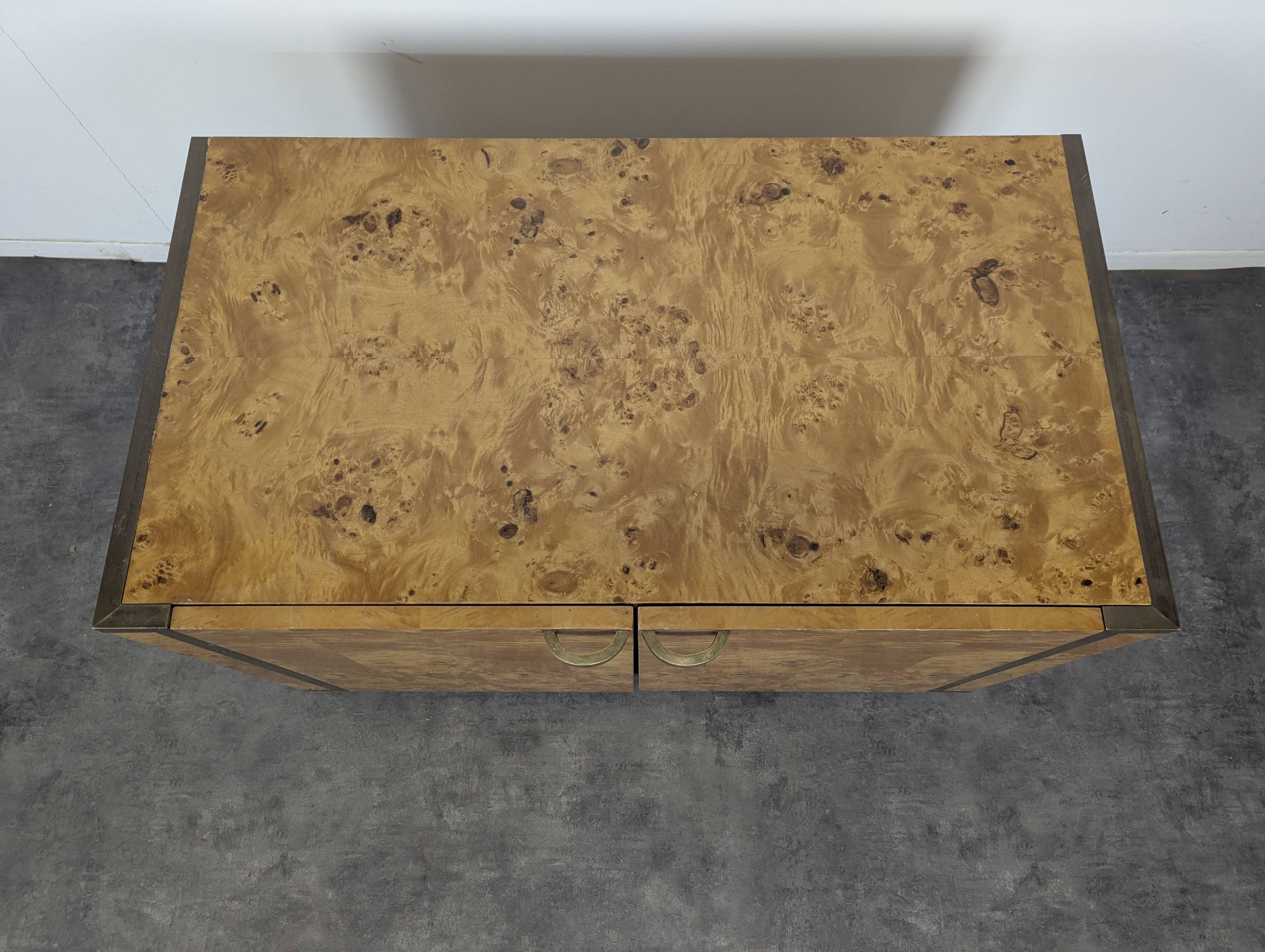 Rochebobois buffet by Jean Claude Mahey in elm burl.