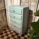 Chiffonnier vintage 1950-60 vert sauge