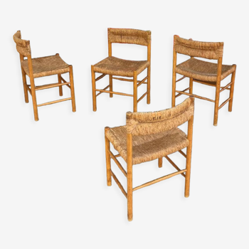 4 chaises modèle « Dordogne » édition Robert Sentou