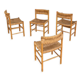4 chaises modèle « Dordogne » édition Robert Sentou