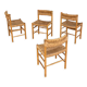 4 chaises modèle « Dordogne » édition Robert Sentou