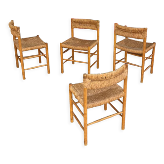 4 chairs model "Dordogne" edition Robert Sentou
