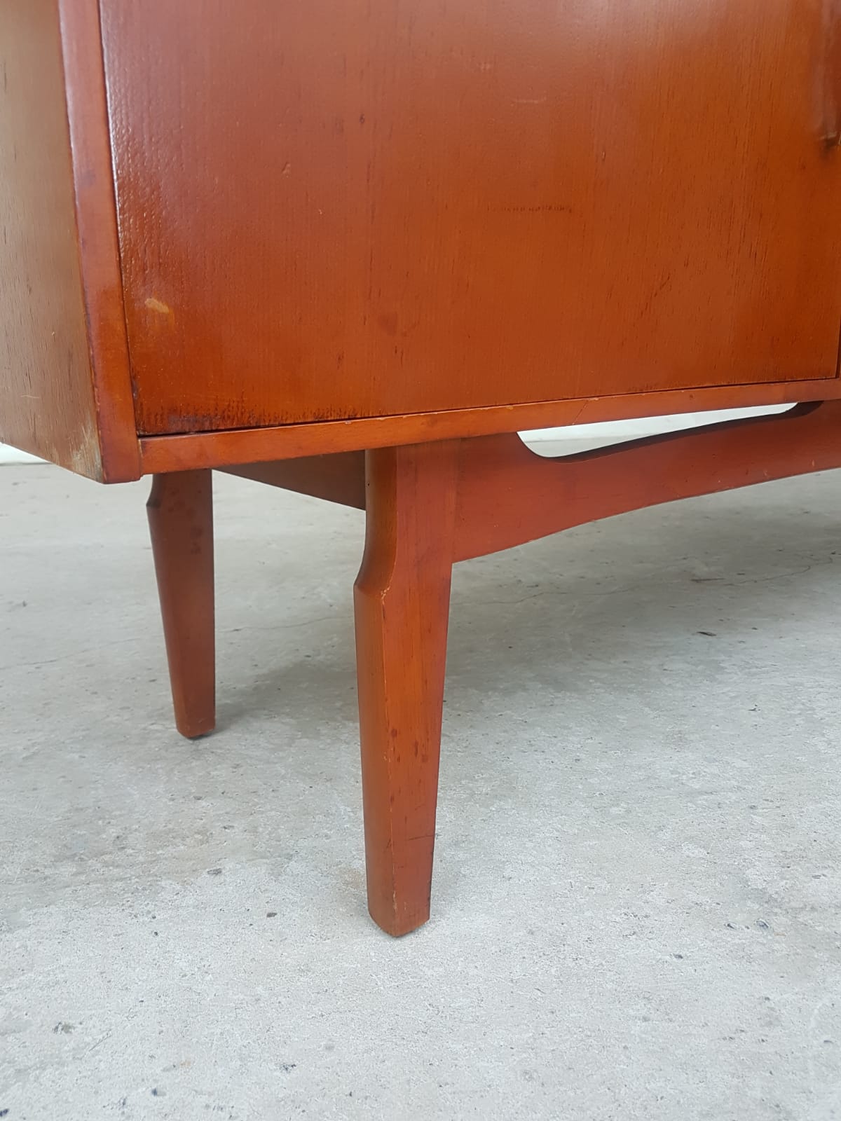 Vtg Mid Century 50s Sideboard Cocktail Drinks Cabinet Italian Design Retro