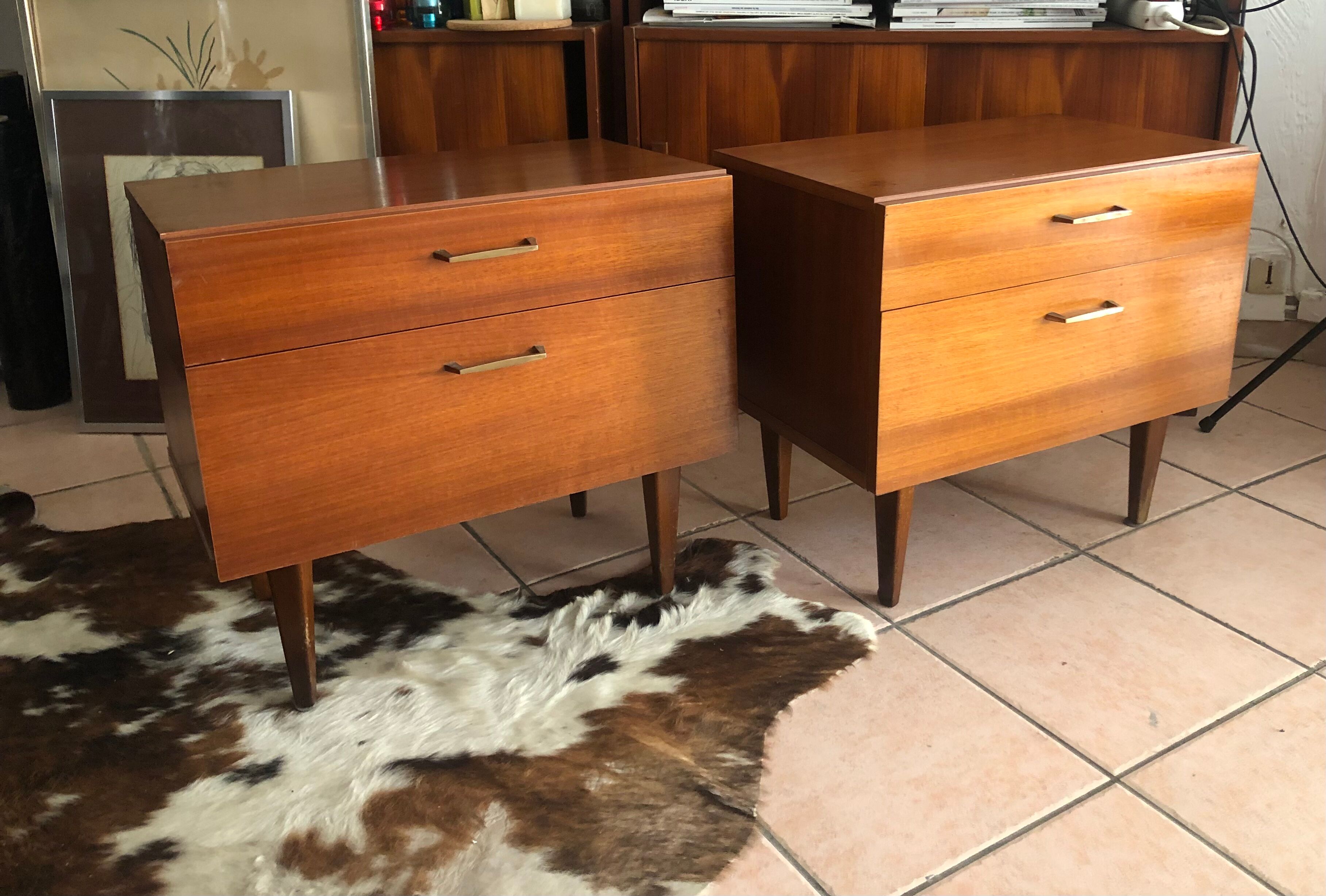 Bedside tables 60s vintage