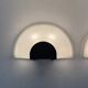 Set of 2 glass Prisma wall lamps MEGA, 1980s, Italy