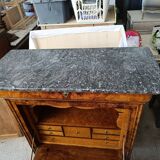 Louis-Philippe style walnut burl secretary, 19th century.