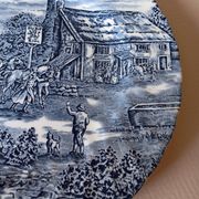 6 English flat plates Bursley "The Posthouse"