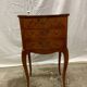 Louis XV style marquetry bedside table with floral flower