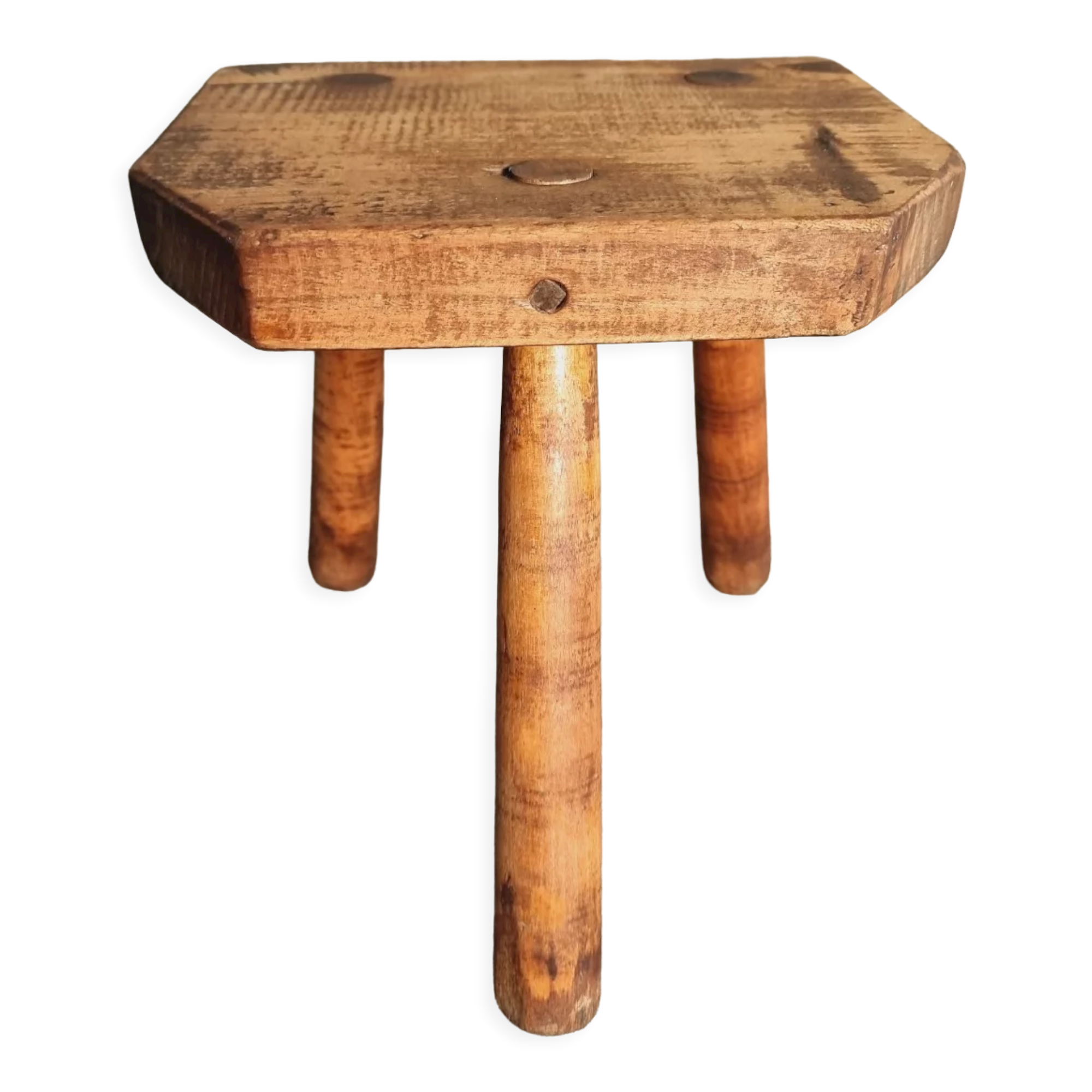 Brocante stool 3-legged plant table