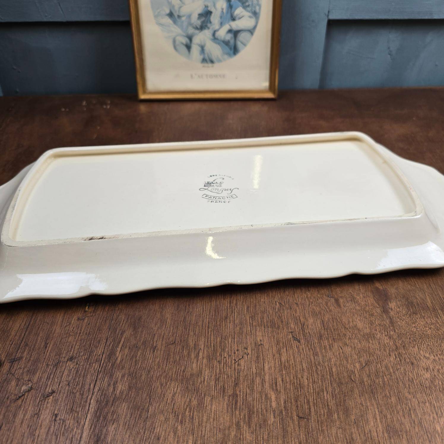 Longwy Panache rectangular dish – 1950s