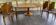 Ensemble table et chaise en orme desmarchelier