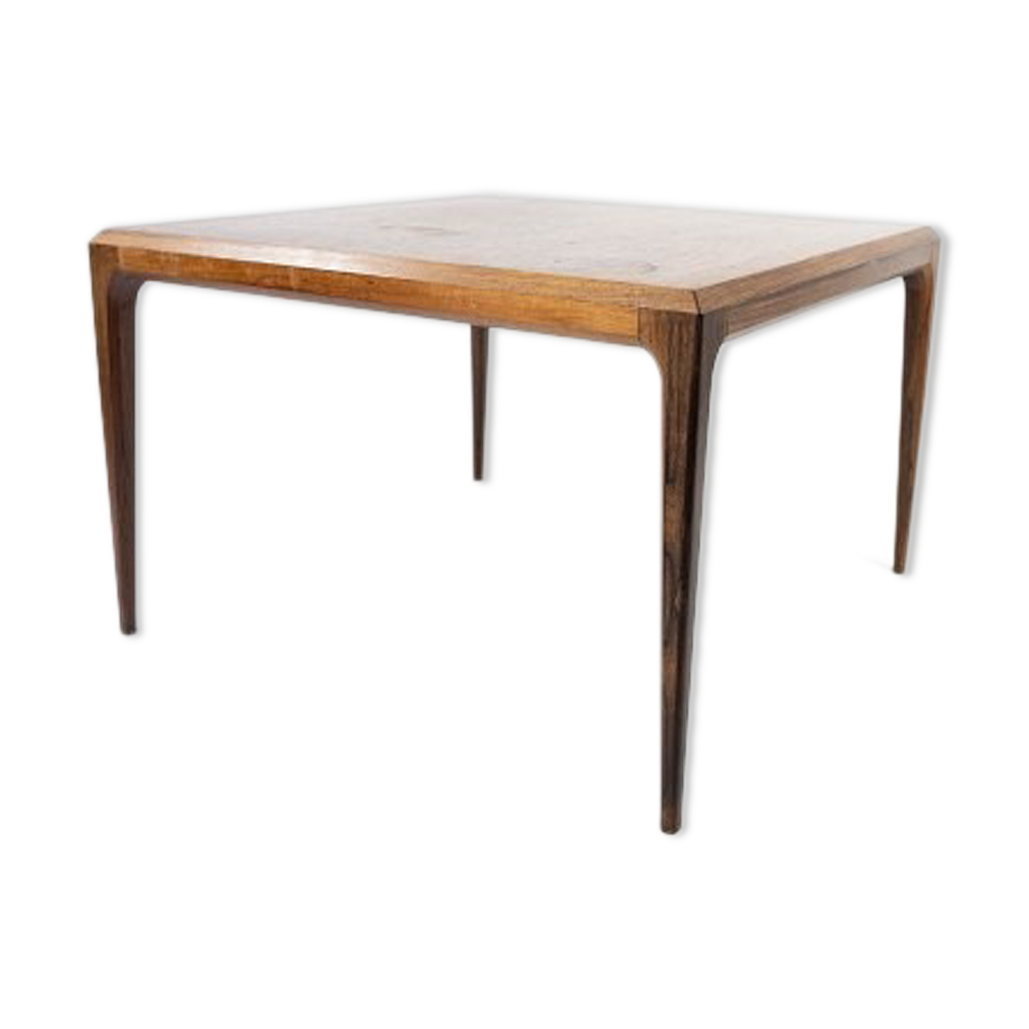 Coffee table in rosewood designed by Johannes Andersen and manufactured by Silkeborg Furniture