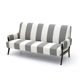 Three-seater wooden sofa, 1950s.