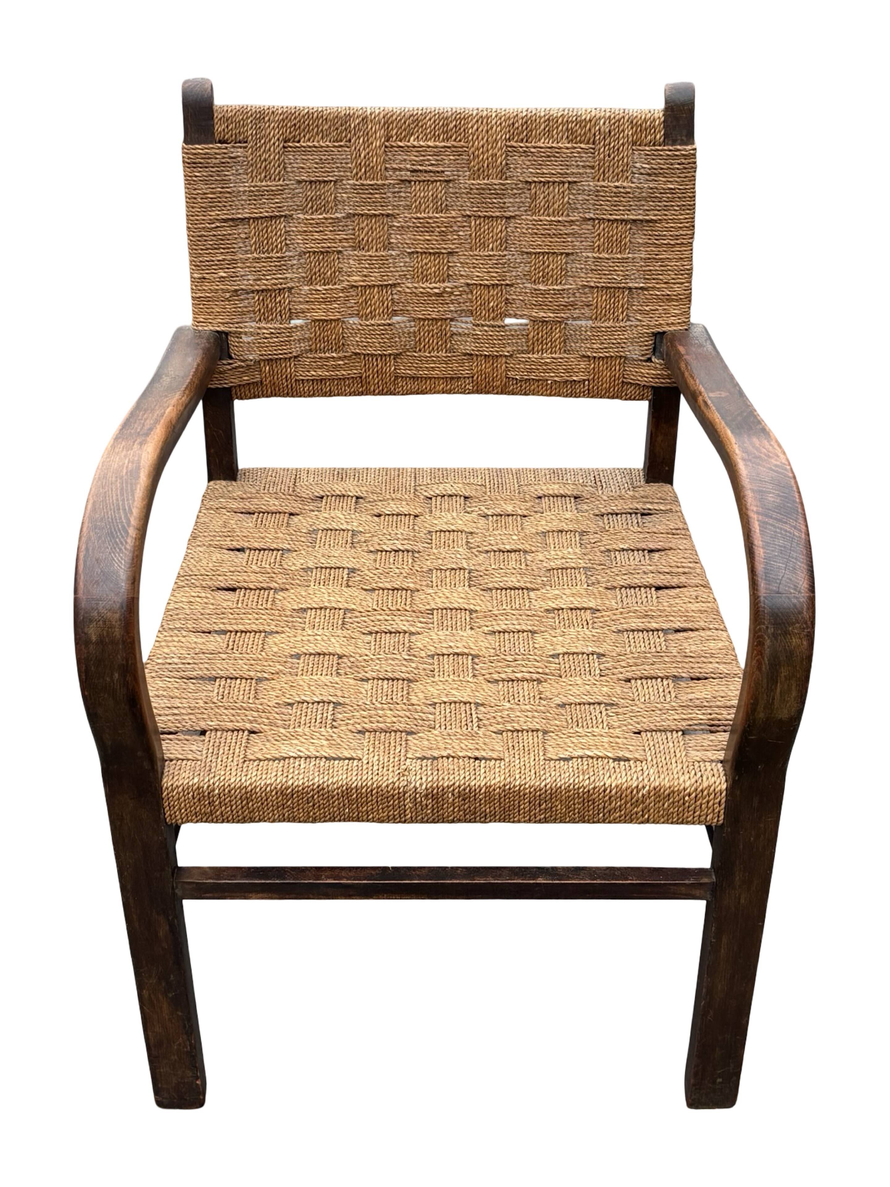 Bauhaus rope chair easy chair Erich Dieckmann style