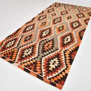 Tapis Kilim Vintage – Motifs Géométriques Tribaux, Tissé Main, 172x346 Cm