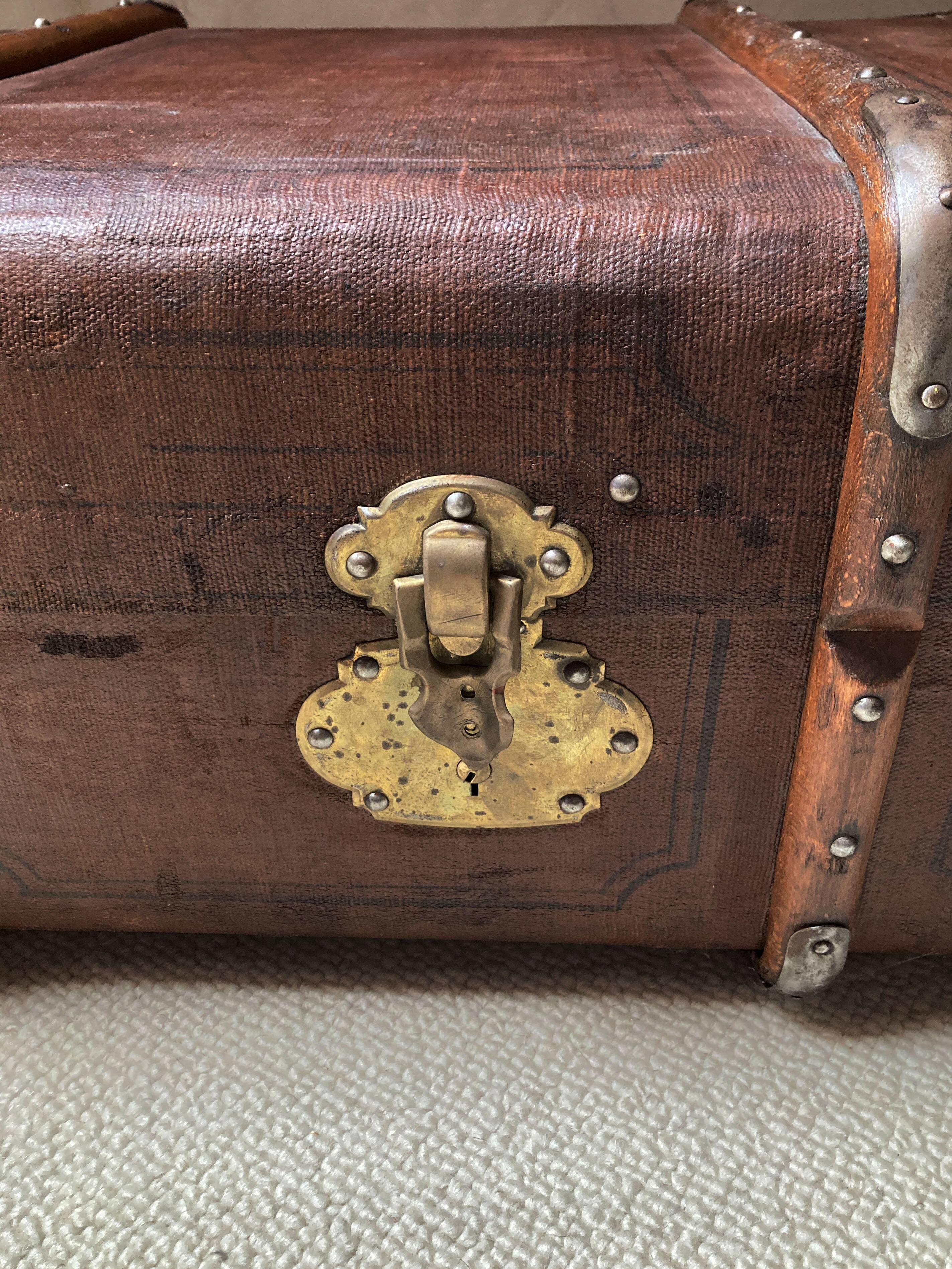 Antique travel trunk