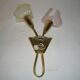Double flower wall light from the 1950s.