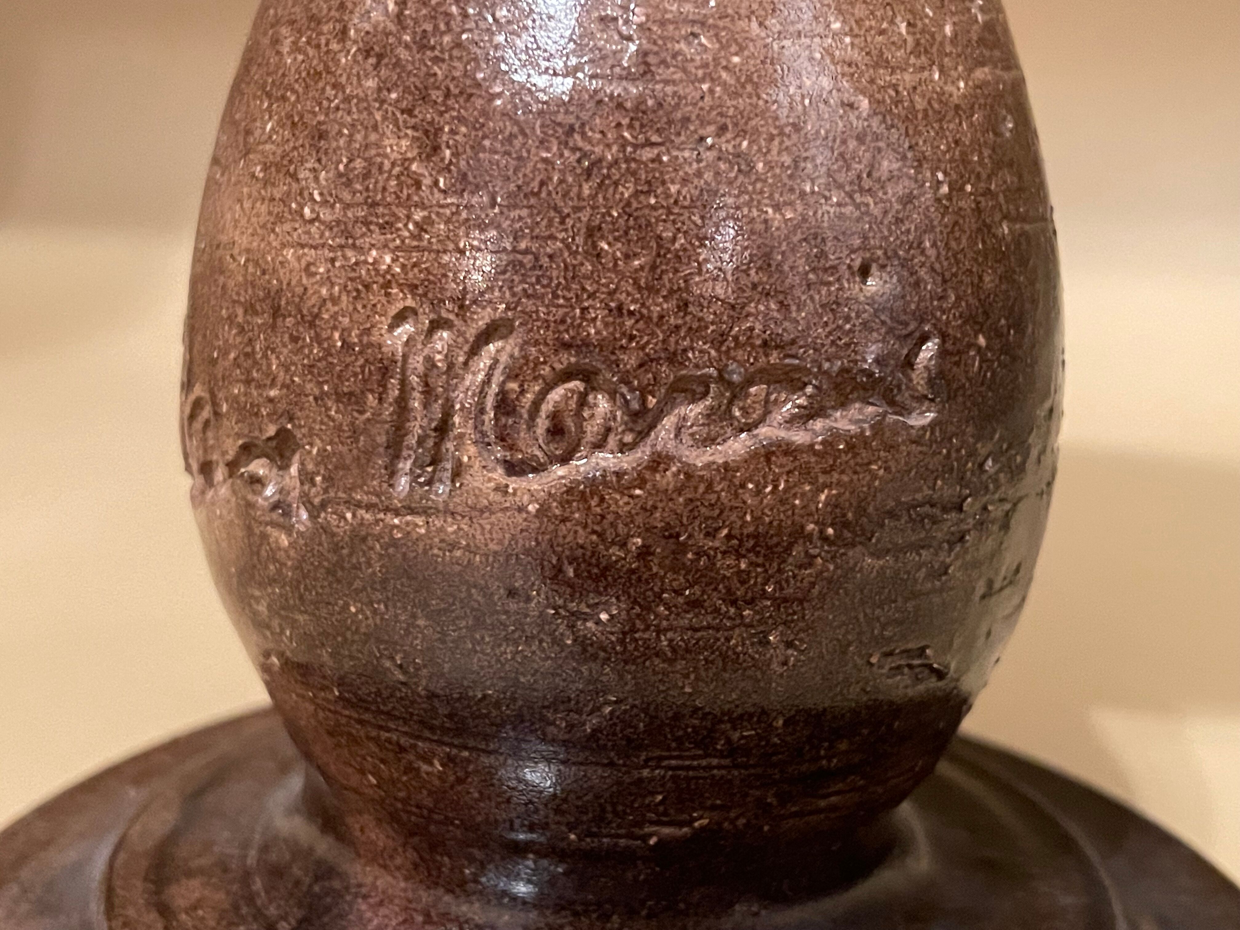 Candle holder in terracotta by Jean Marais, Vallauris 60